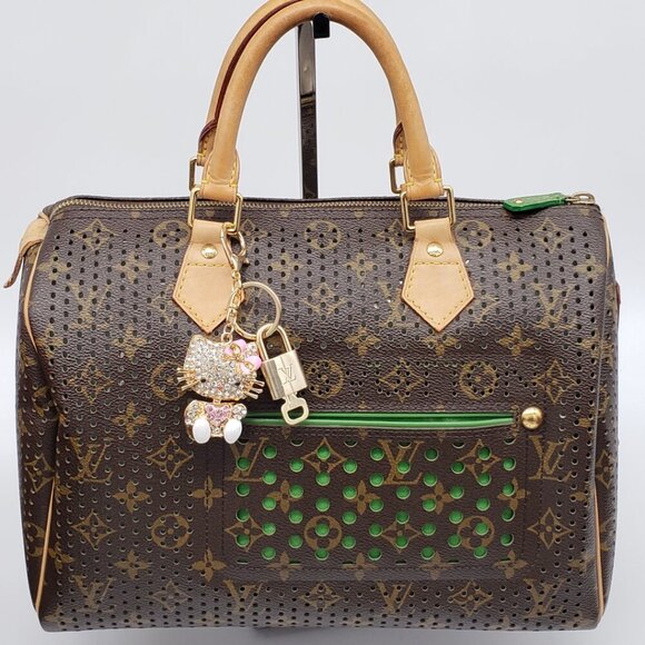 Authentic Louis Vuitton Lock & Key with unbranded Bagcharm, Keycharm, Keychain - Picture 1 of 8